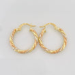 Candongas Rox 1.8 g / 3/4 in Tres Oros 18K