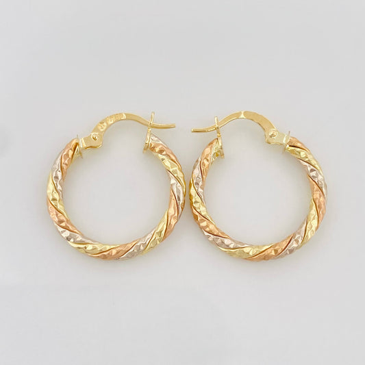 Candongas Rox 1.8 g / 3/4 in Tres Oros 18K