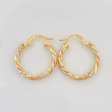 Candongas Rox 1.8 g / 3/4 in Tres Oros 18K