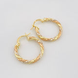 Candongas Rox 1.8 g / 3/4 in Tres Oros 18K