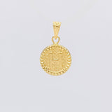 Dije Letra H Marco Bordeado 0.55g / 3/4 in Oro Amarillo 18K