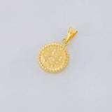 Dije Letra H Marco Bordeado 0.55g / 3/4 in Oro Amarillo 18K