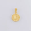 Dije Letra L Marco Bordeado 0.55g / 3/4 in Oro Amarillo 18K