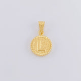 Pendant Letter L Framed Border 0.55g / 3/4 in Yellow Gold 18K