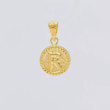 Dije Letra R Marco Bordeado 0.6g / 3/4 in Oro Amarillo 18K