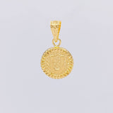 Pendant Letter U Framed Border 0.55g / 3/4 in Yellow Gold 18K