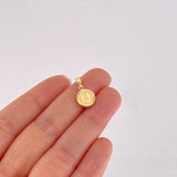 Pendant Letter U Framed Border 0.55g / 3/4 in Yellow Gold 18K