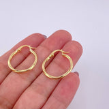 Candongas Mary 1.3g / 1 in Oro Amarillo 18K