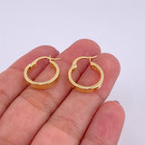 Candongas Nila 1.45g / 3/4 in Oro Amarillo 18K