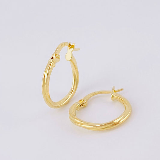 Candongas Mai 1.15g / 3/4 in Oro Amarillo 18K