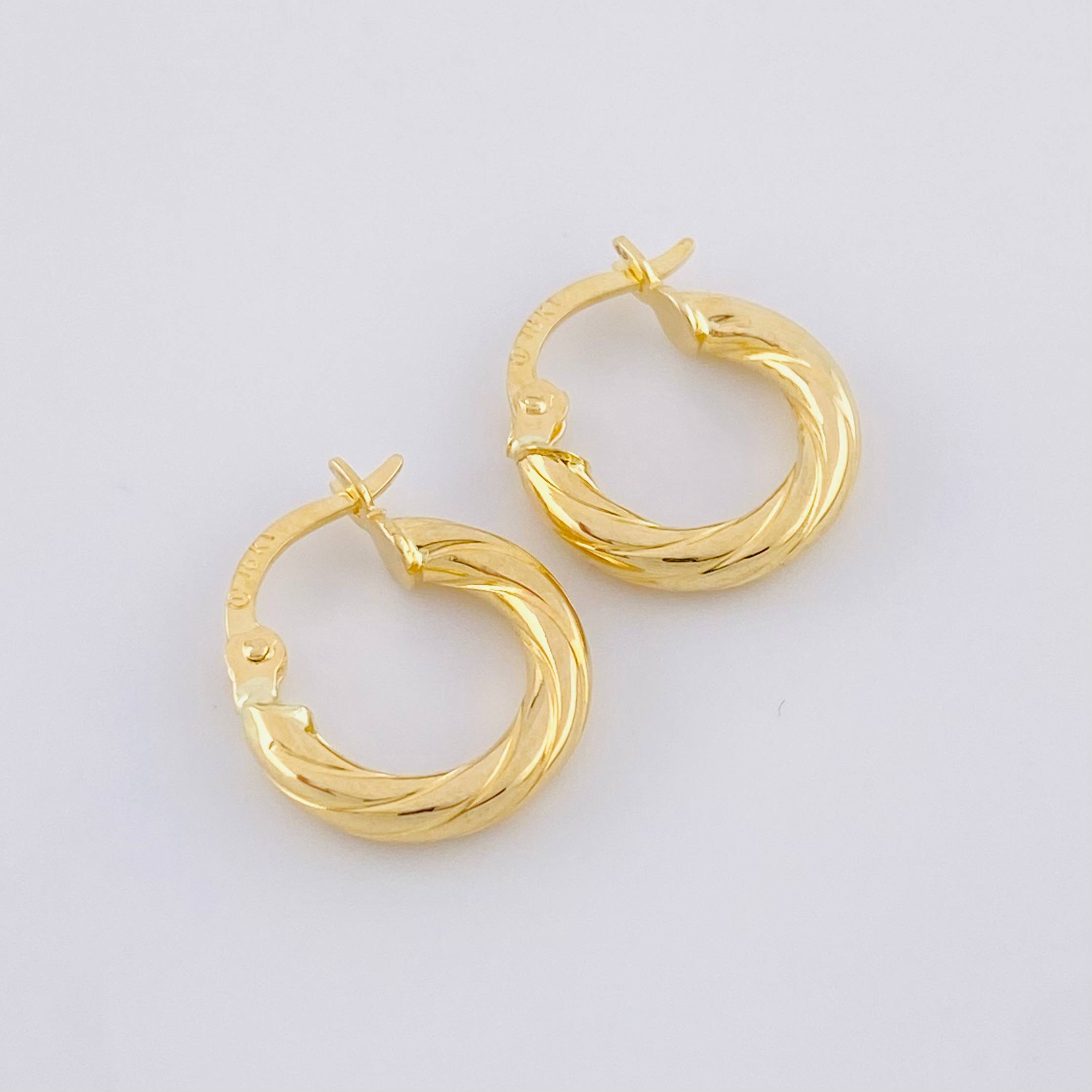 Candongas Mary 1.25g / 1/2 in Oro Amarillo 18K