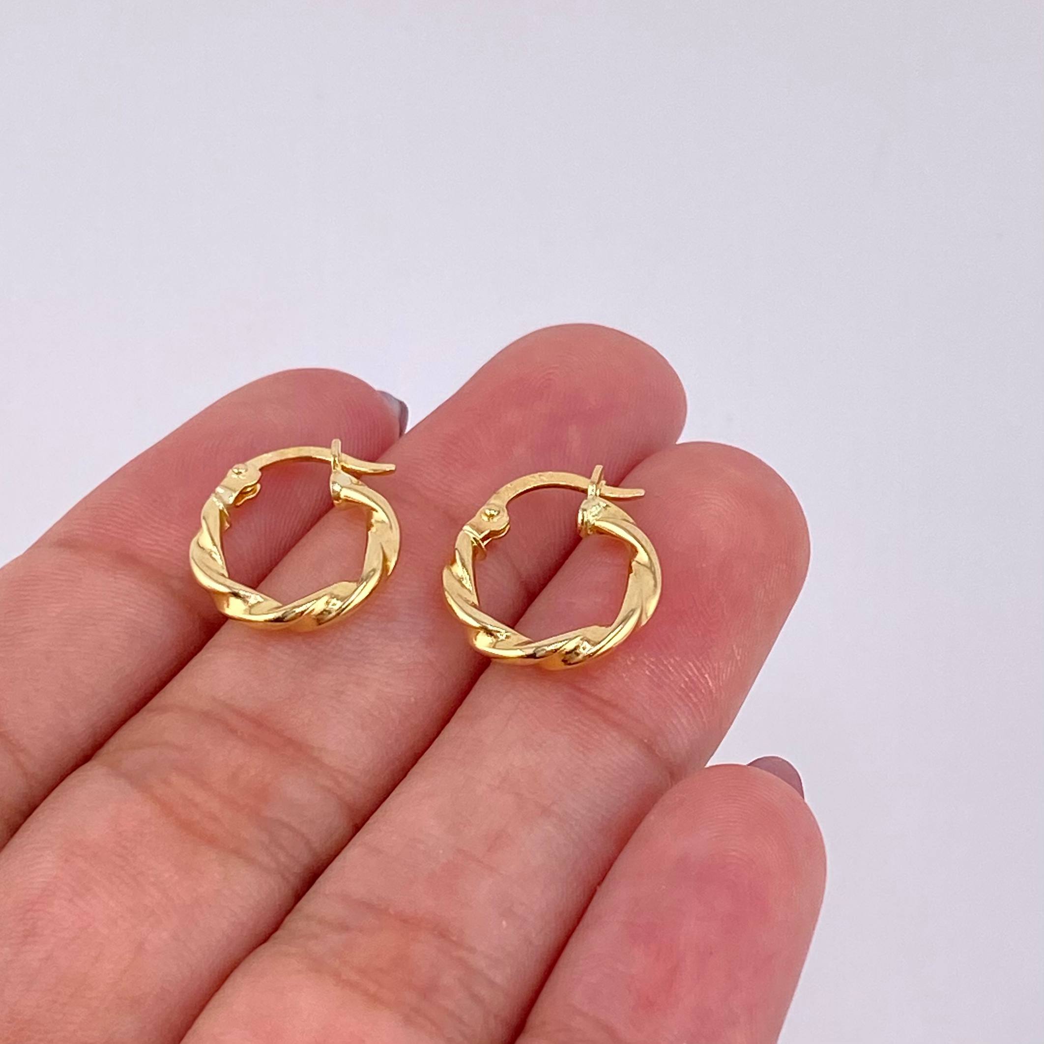 Candongas Nico 1g / 3/4 in Oro Amarillo 18K