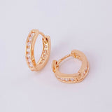 Candongas Carril en V 1.85g / 1/2 in Oro Rosa 18K