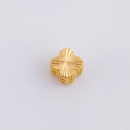 Herraje Trébol Diamantado 0.25g / 1/4 in Oro Amarillo 18K