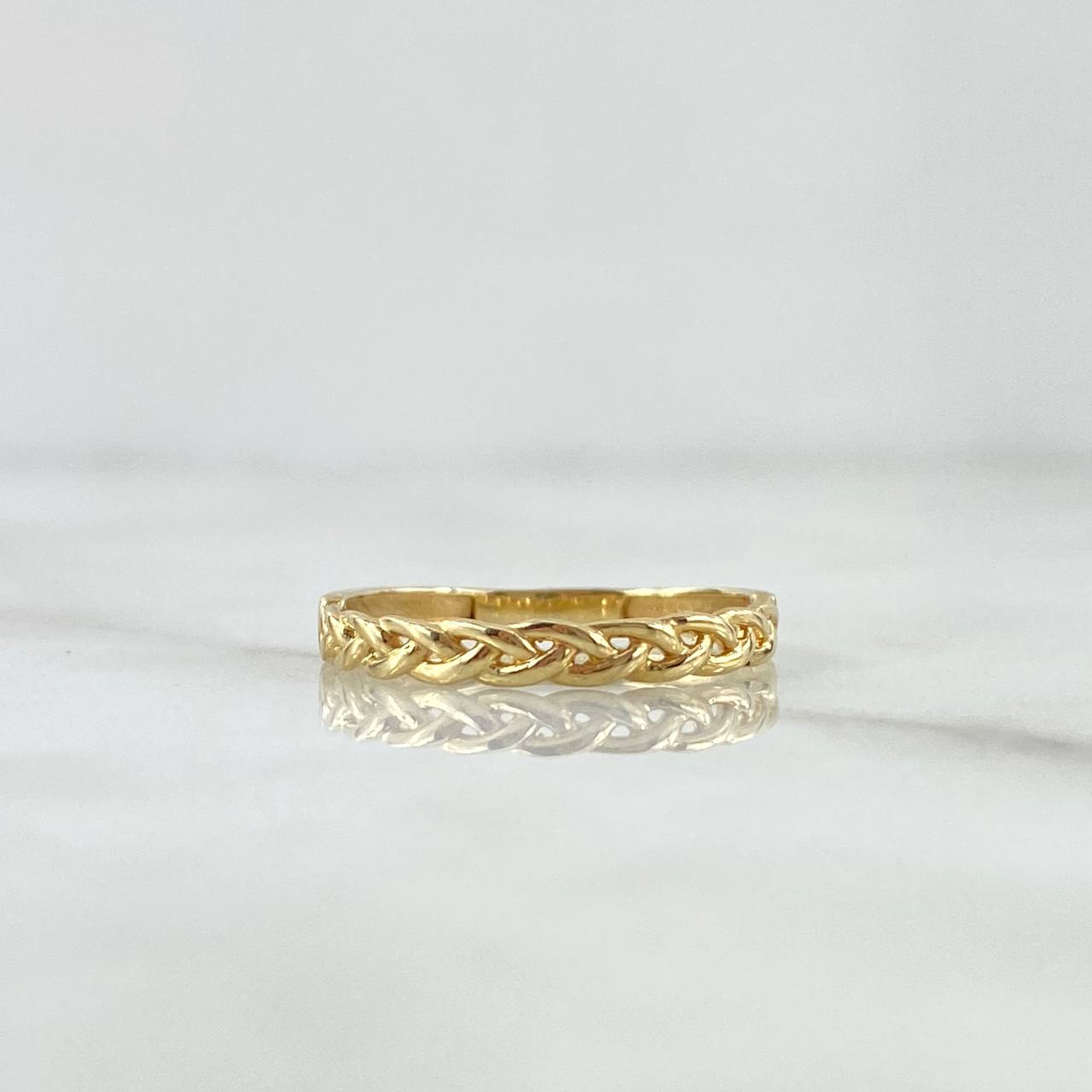 Half Braid Ring 1.35gr / Size 6 / 18K Yellow Gold
