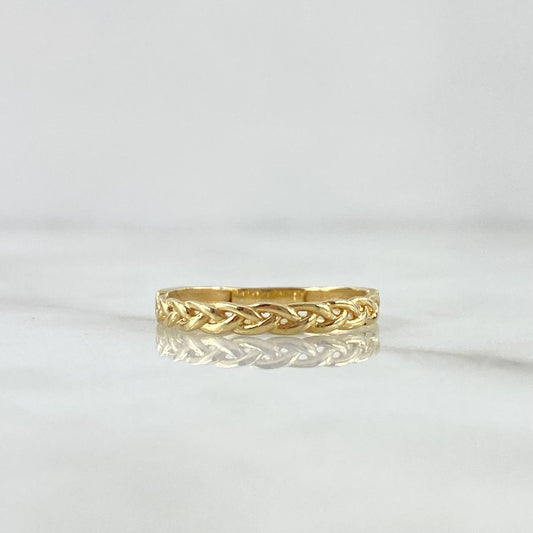 Half Braid Ring 1.35gr / Size 6 / 18K Yellow Gold
