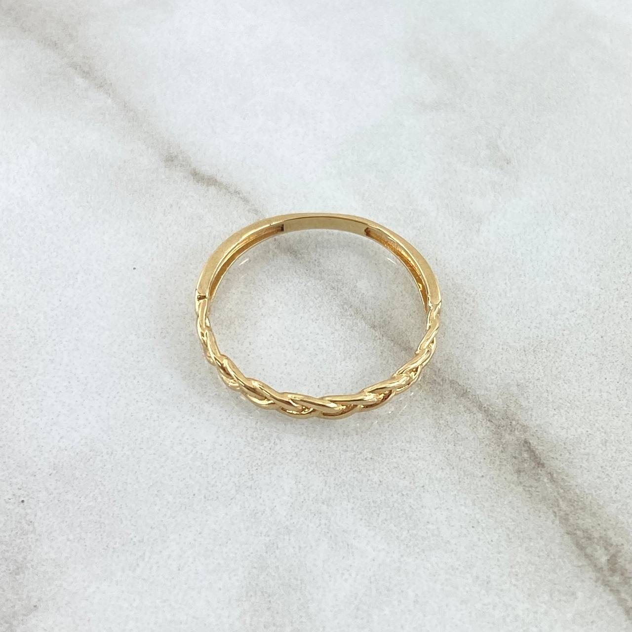 Half Braid Ring 1.35gr / Size 6 / 18K Yellow Gold