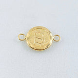 Herraje Letra S 0.6gr / 1.8cm / Oro Amarillo 18K