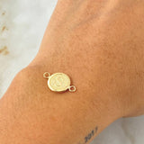 Herraje Letra S 0.6gr / 1.8cm / Oro Amarillo 18K