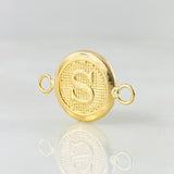 Herraje Letra S 0.6gr / 1.8cm / Oro Amarillo 18K