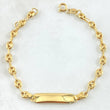 Baby Bracelet GC Rectangular Plate 2gr / 5.3in-5.9in / 18K Gold ©