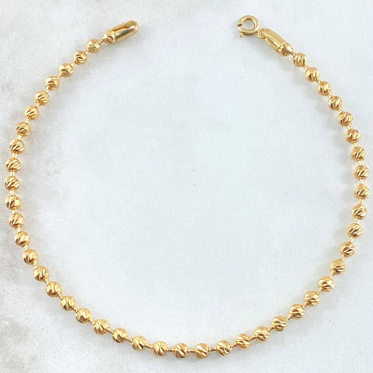 Military Bracelet 5.5gr / 7.5in / 18K Gold ©