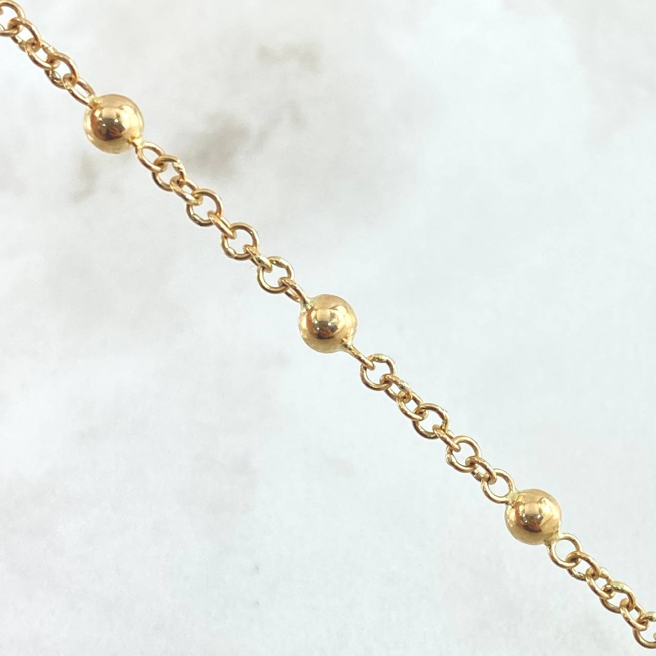 Denario Virgin Miraculous Anklet 5.05gr / 9.8in / 18K Gold ©