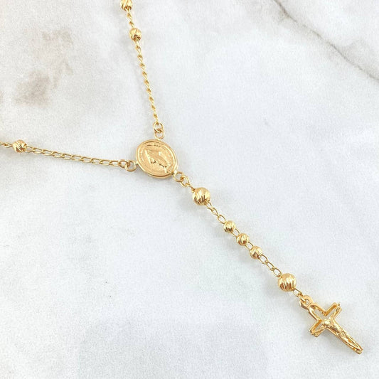 Rosario Virgen Milagrosa 8.5gr / 65cm / Oro Amarillo 18K ©