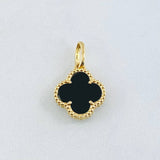 Dije Trebol Negro 1.7gr / 3/4 in / Oro Amarillo Nac.Esp. 18K