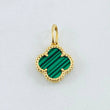Dije Trebol Verde 1.65gr / 3/4 in / Oro Amarillo Nac.Esp. 18K