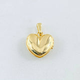 Heart Pendant Locket 2.8gr / 3/4 in / 18K Gold