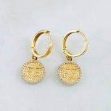 Candongas Fe 4.1gr / 2.5cm / Oro Amarillo 18K ©
