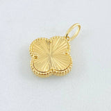 Clover Pendant Gold 2.6gr / 3/4 in / Yellow Gold Nac.Esp. 18K