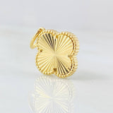 Clover Pendant Gold 2.6gr / 3/4 in / Yellow Gold Nac.Esp. 18K
