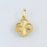 Clover Pendant 1.8gr / 3/4 in / 18K Yellow Gold Nac.Esp.