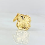 Clover Pendant 1.8gr / 3/4 in / 18K Yellow Gold Nac.Esp.