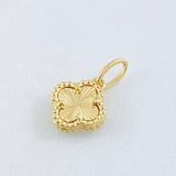 Clover Pendant 1.4gr / 3/4 in / 18K Yellow Gold Nac.Esp.