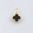 Dije Trebol Negro 1.35gr / 3/4 in / Oro Amarillo Nac.Esp. 18K