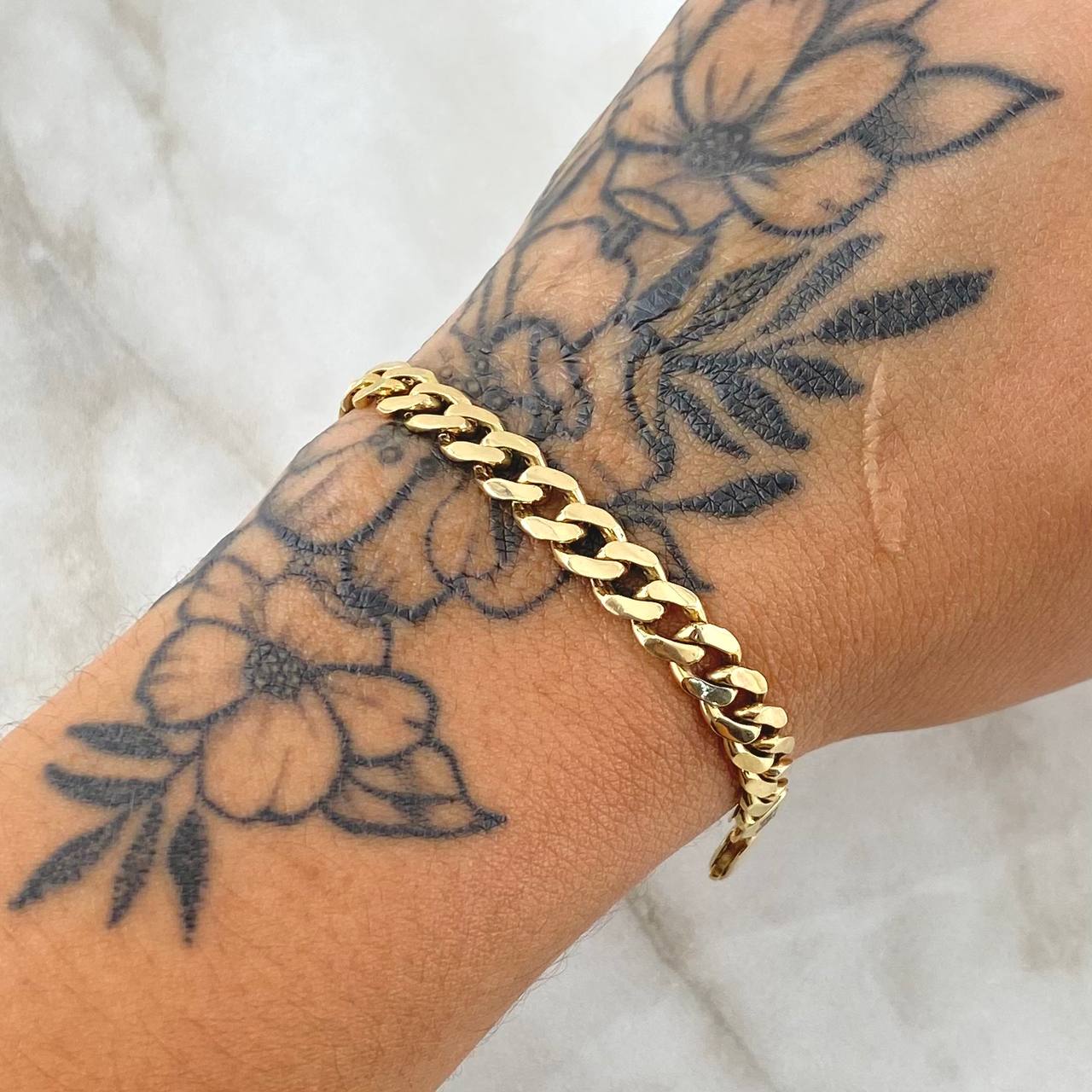 Cuban Links Bracelet 8.8gr / 20cm / 6mm 18K Yellow Gold ©