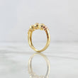 Anillo Trio de Bolas 1.5gr / T6 / 5mm  Bolas Diamantadas Dos Oros Amarillo Rosa 18K