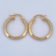 Hoop Earrings Clau 2.3gr / 2.5cm / 18K Gold &