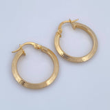 Hoop Earrings Clau 2.3gr / 2.5cm / 18K Gold &