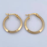 Clau Hoop Earrings 1.9gr / 3/4in / 18K Gold