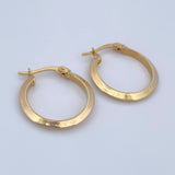Clau Hoop Earrings 1.9gr / 3/4in / 18K Gold