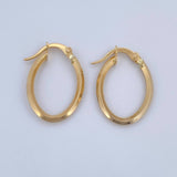 Candongas Clau 1.2gr / 2.2cm / Oro 18K &