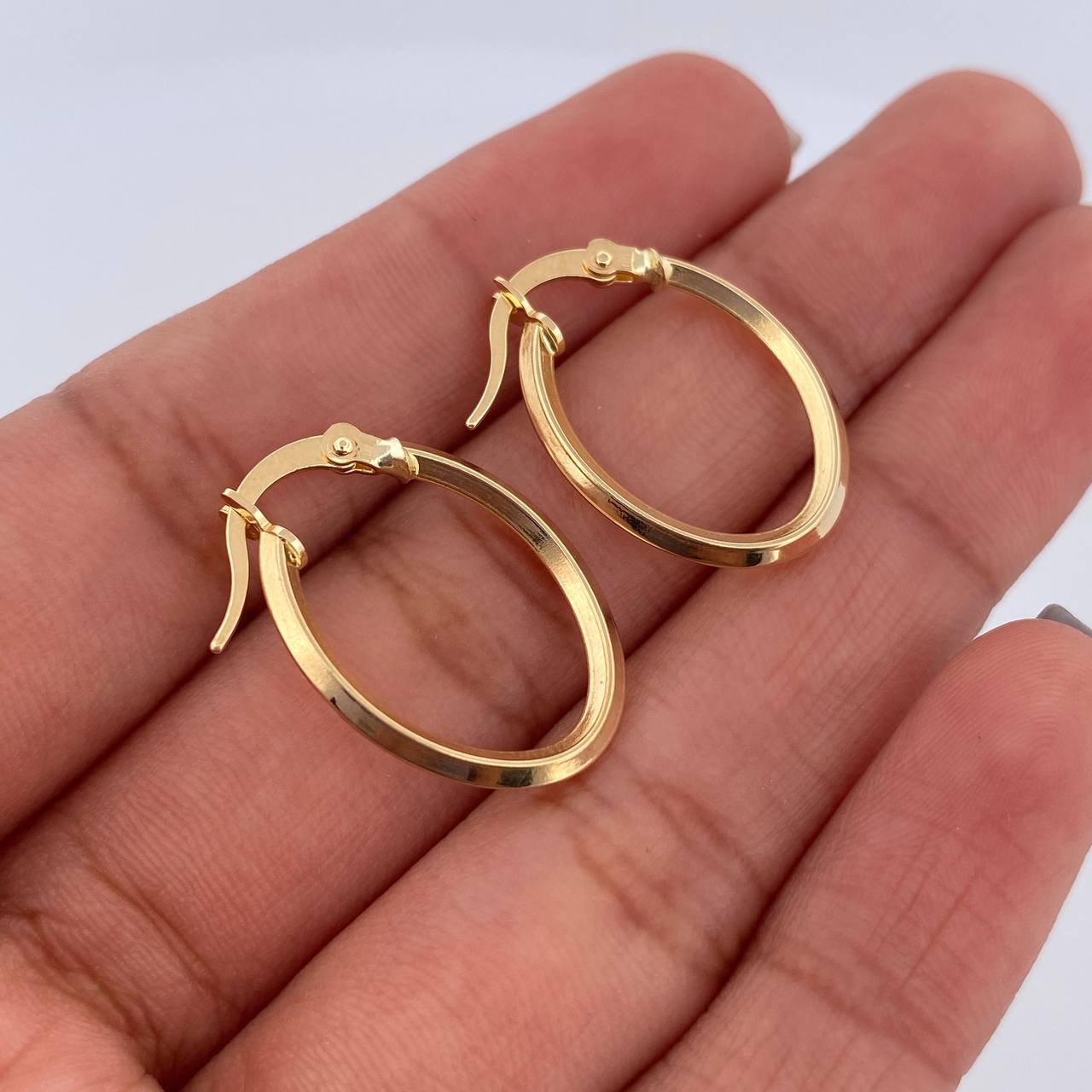 Candongas Clau 1.2gr / 2.2cm / Oro 18K &