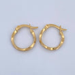 Kari Hoop Earrings 1.65gr / 3/4 in / 18K Gold
