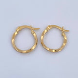 Kari Hoop Earrings 1.65gr / 3/4 in / 18K Gold