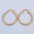 Hoop Earrings Lizy 1.7gr / 2.8cm / 18K Gold &