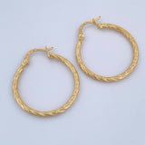Hoop Earrings Lizy 1.7gr / 2.8cm / 18K Gold &
